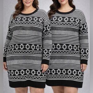 Xhilaration Monochrome Knit Dress